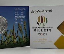 International Year of Millets 2023 (Denomination of `75) – Folder Packing (UNC) - FGCO001186