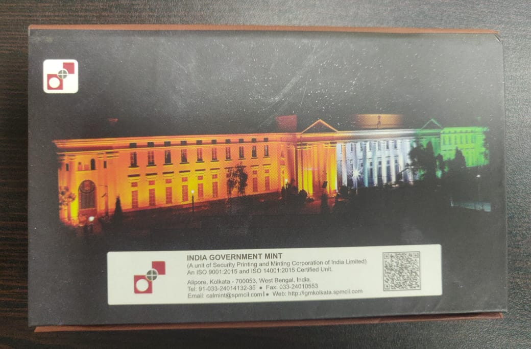 SHREE RAM JANMBHOOMI MANDIR AYODHYA (COLOR SOUVENIR SILVER COIN) (Kappa-Box Packing) - Image 4