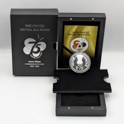 75th Foundation Year of Central Silk Board (Denomination of `75) Proof -Wooden Packing- FGCO001699