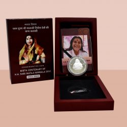 Birth Centenary of H.H. Shri Mataji Nirmala Devi | Rs. 100 Proof Coin | MDF Box