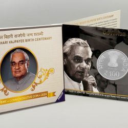 Shri. Atal Bihari Vajpayee Birth Centenary(Denomination of ₹ 100) Proof -Folder Packing – FGCO001755