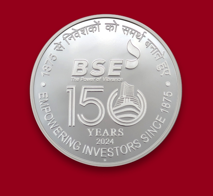 150 Years of Bombay Stock Exchange (Denomination of ₹ 150) Proof -Folder Packing – FGCO001654 - Image 4