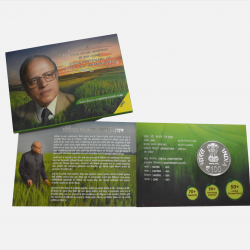 Birth Centenary of Prof. M.S. Swaminathan | Rs. 100 UNC Coin | 3-Fold Pack
