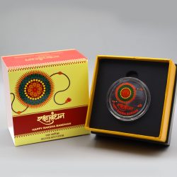 Rakshabandhan silver coin 40gm - FGSM000594